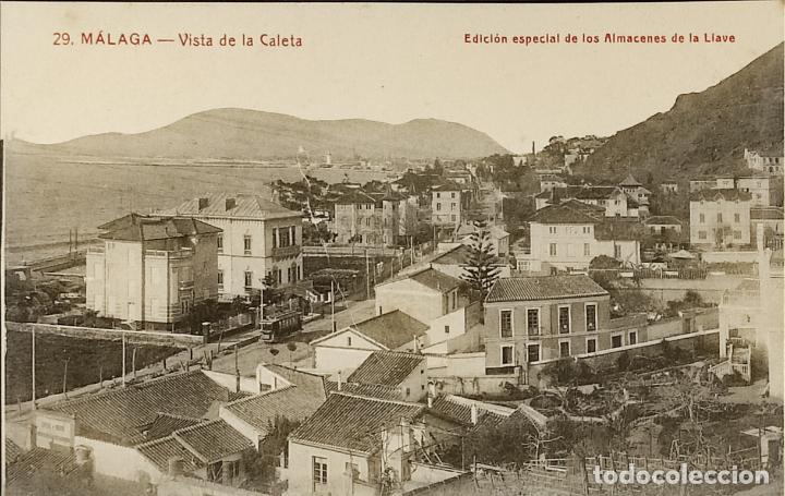 Postais: POSTAL - MALAGA - VISTA DE LA CALETA - EDICION ESPECIAL ALMACENES LA LLAVE -