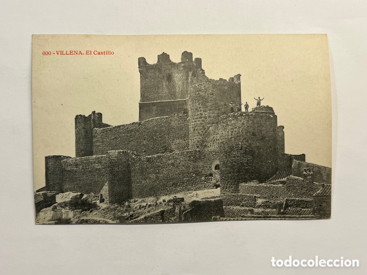 Postkarten: VILLENA (Alicante) Postal No.600 El Castillo. Fototipia Thomas. Joyas de Espa&ntilde;a (h.1910?) S/C