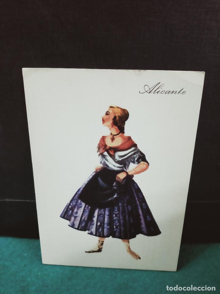 Postales: POSTAL TRAJE REGIONAL ALICANTE. PUBLICIDAD PRONITOL 1973 CIRCULADA