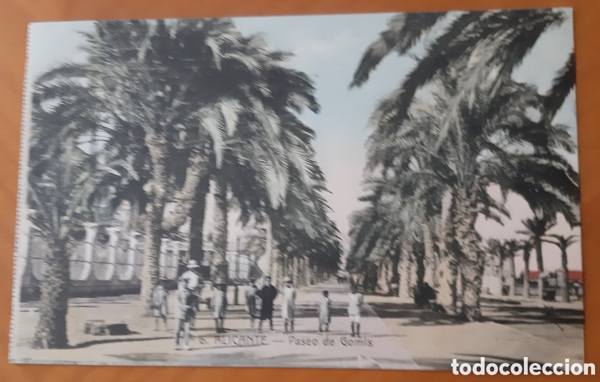 Postais: Postal Alicante coloreada. Paseo de Gomis. Sin escribir. R2108
