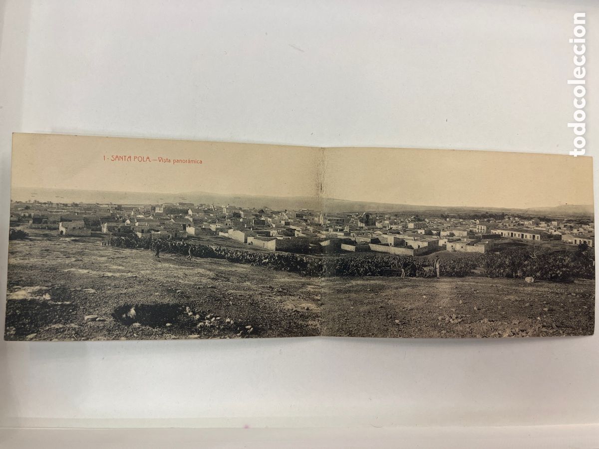 Postkarten: SANTA POLA-ALICANTE-POSTAL DOBLE-VISTA PANORAMICA-TARJETA POSTAL SIN CIRCULAR-BAUTISTA ALZAMORA
