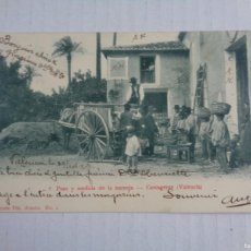 Postales: POSTAL VALENCIA CARCAGENTE Nº 2 PESO Y MEDIDA DE LA NARANJA ANIMADA Y CIRCULADA 1903 - SIN DIVIDIR. Lote 390990794