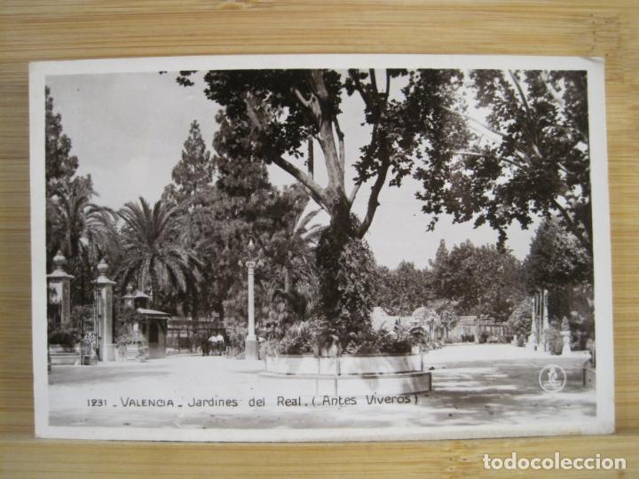 Postkarten: VALENCIA-JARDINES DEL REAL-FOTOGRAFICA UNIQUE-1231-POSTAL ANTIGUA-(100.699-7)