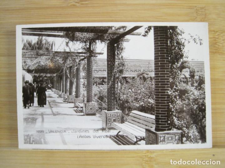 Postkarten: VALENCIA-JARDINES DEL REAL-FOTOGRAFICA UNIQUE-1229-POSTAL ANTIGUA-(100.699-9)