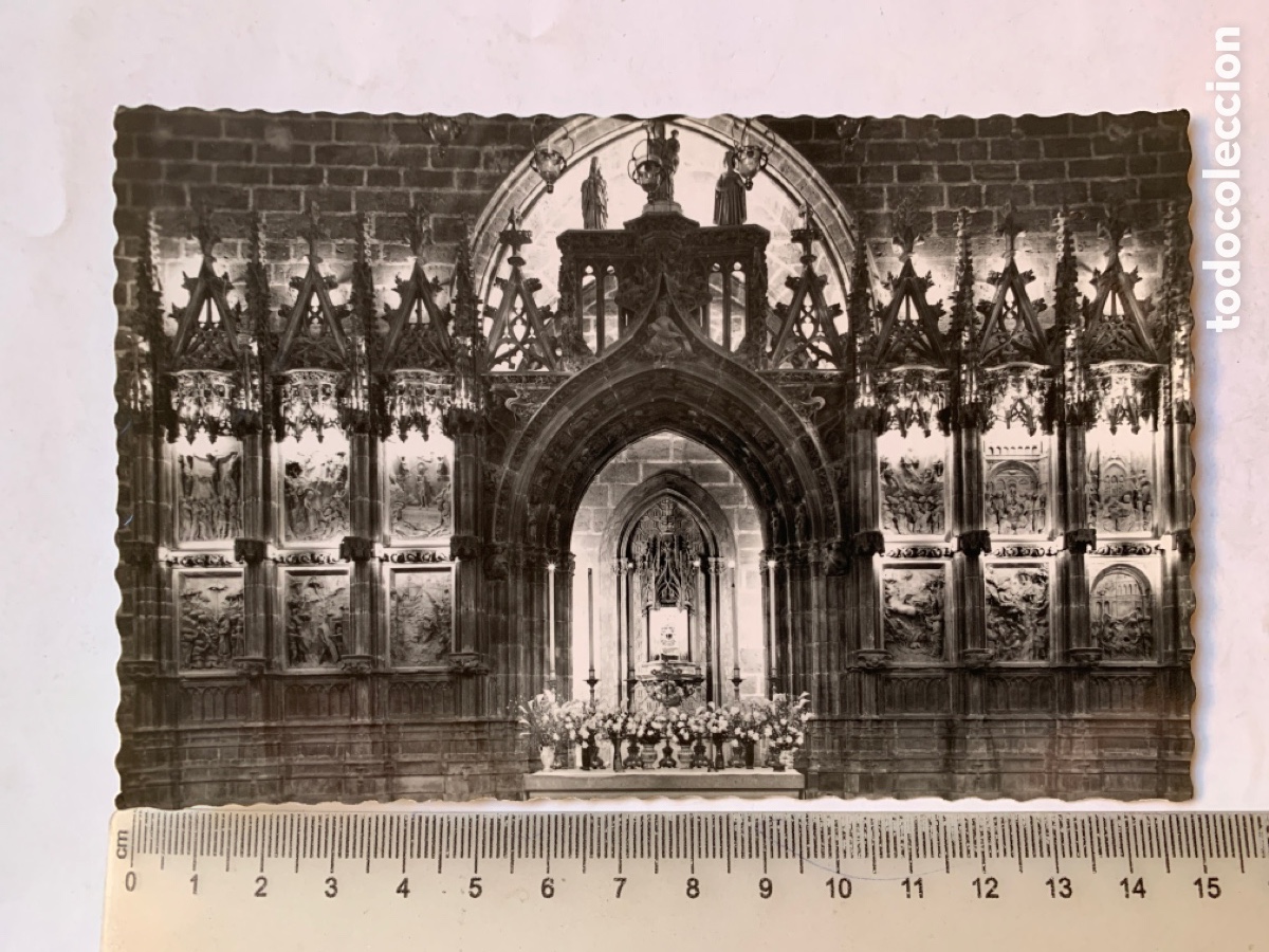 Postcards: POSTAL. VALENCIA. CATEDRAL. CAPILLA DEL SANTO C&Aacute;LIZ. GARCIA GARRABELLA Y CIA. 13 AGOSTO 1958.