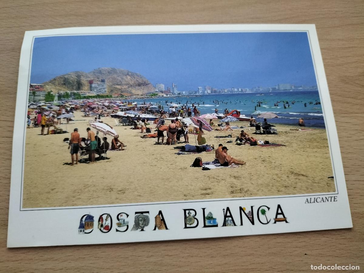 Postales: 12-00121 postal playa postiguet -Alicante