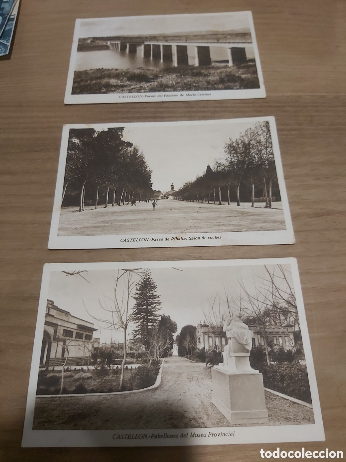 Postkarten: Castell&oacute;n de la plana edicciones arribas puente pantano/paseo ribalta/. museo provincial pabellones