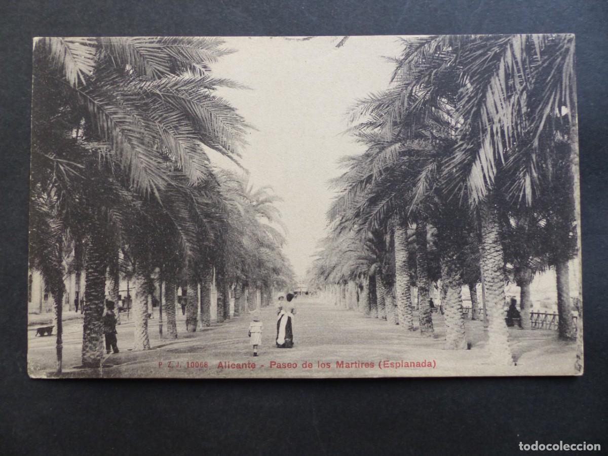 Postkarten: POSTAL ALICANTE - PASEO DE LOS MARTIRES, ESPLANADA