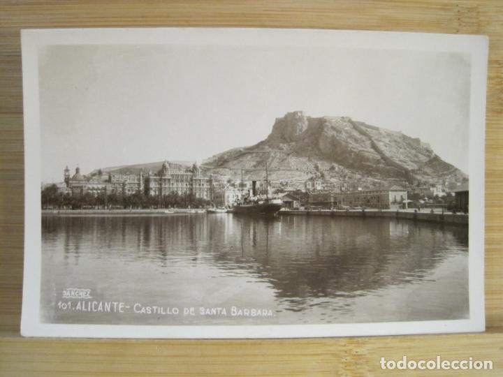 Postais: ALICANTE-CASTILLO DE SANTA BARBARA-FOTOGRAFICA SANCHEZ-101-POSTAL ANTIGUA-(101.622)