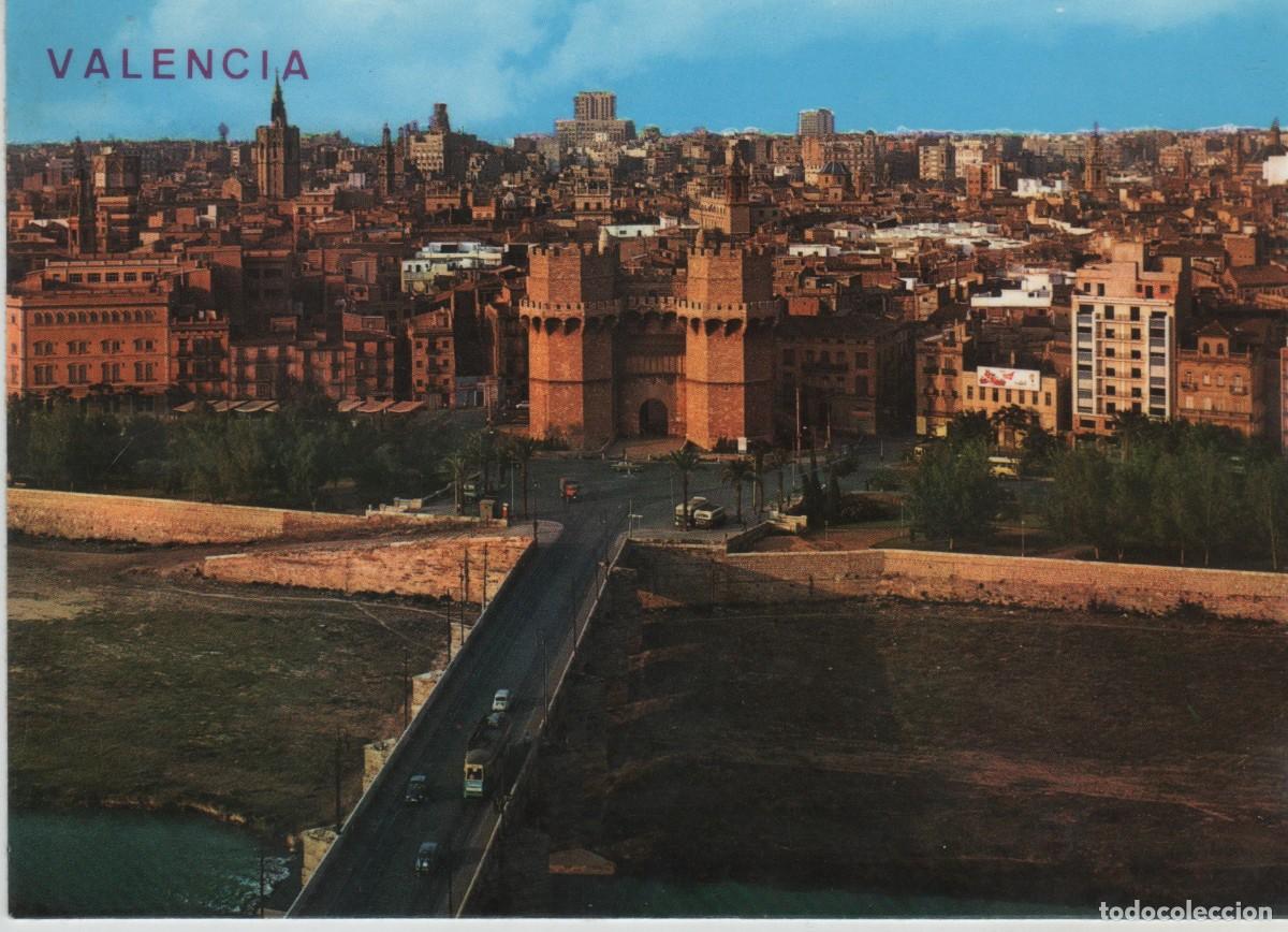 Postkarten: POSTAL PUENTE Y TORRES DE SERRANOS-VALENCIA