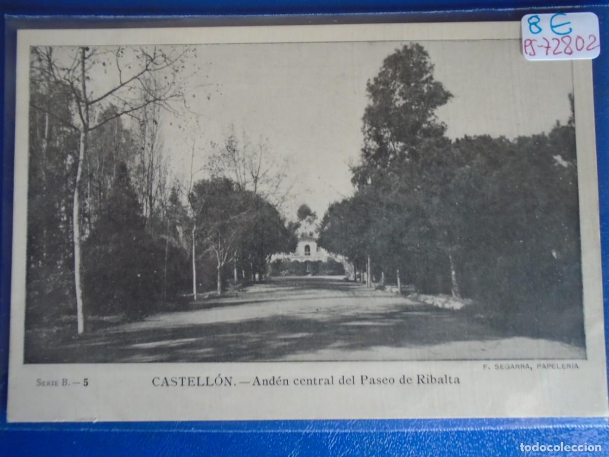 Cartoline: (PS-72802)POSTAL DE CASTELLON-ANDEN CENTRAL DEL PASEO DE RIBALTA.F.SEGARRA