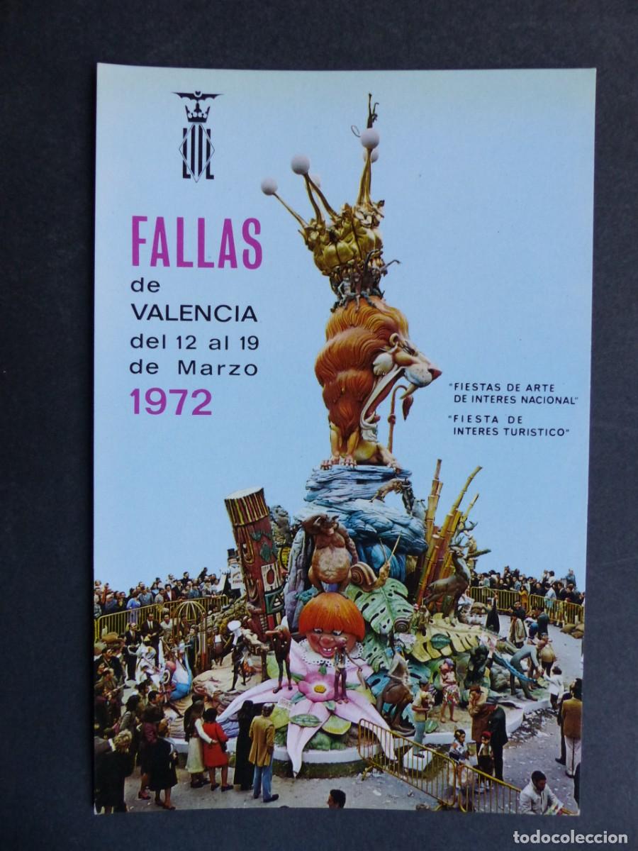 Postales: VALENCIA, FALLAS - A&Ntilde;O 1972 - Foto 1