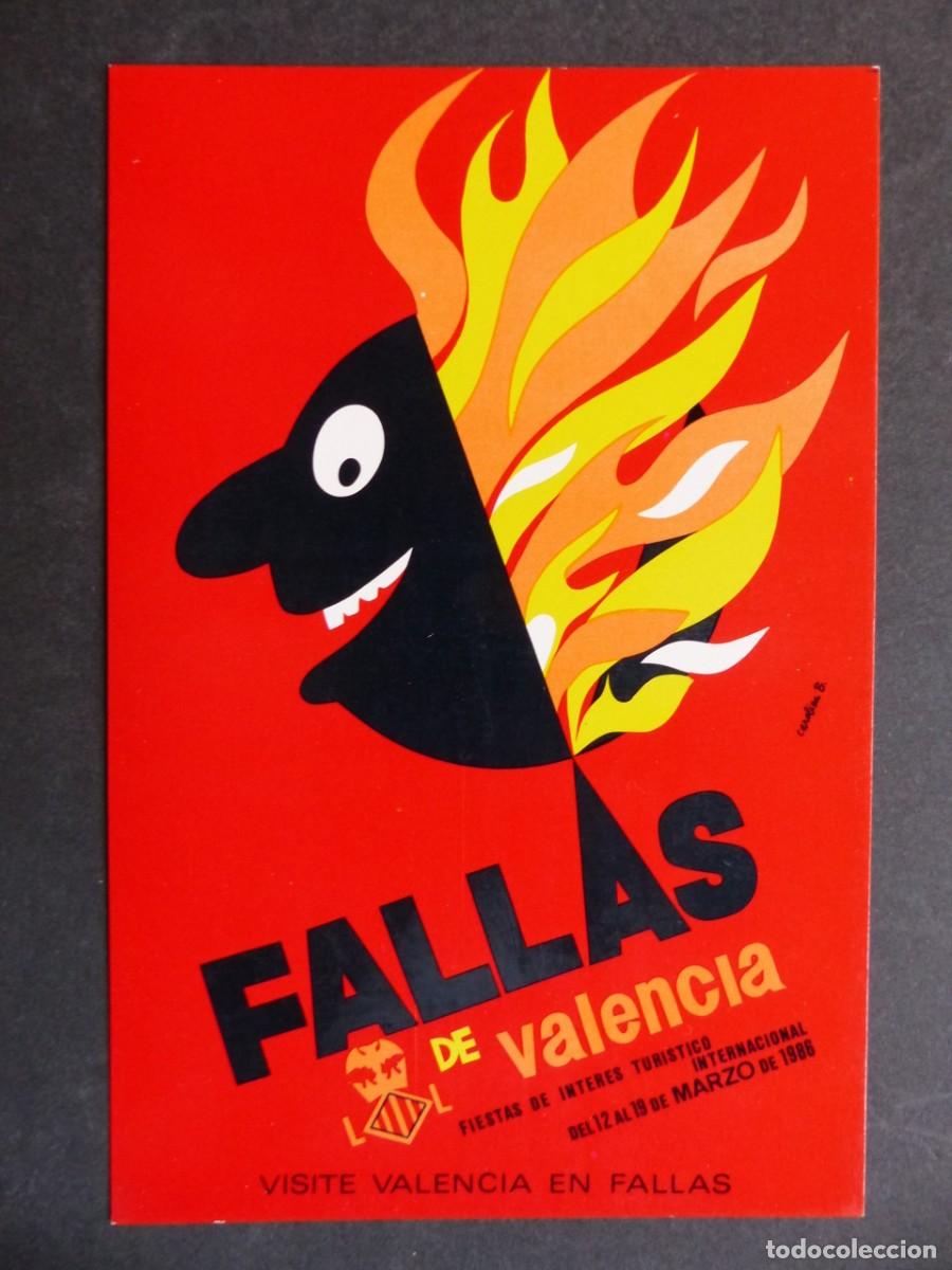 Postales: VALENCIA, FALLAS - A&Ntilde;O 1986 - Foto 1