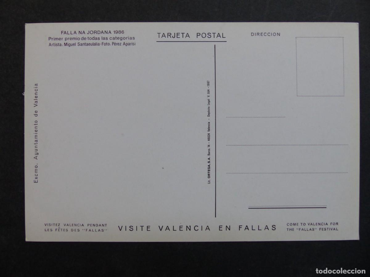 Postales: VALENCIA, FALLAS - A&Ntilde;O 1987 - Foto 2