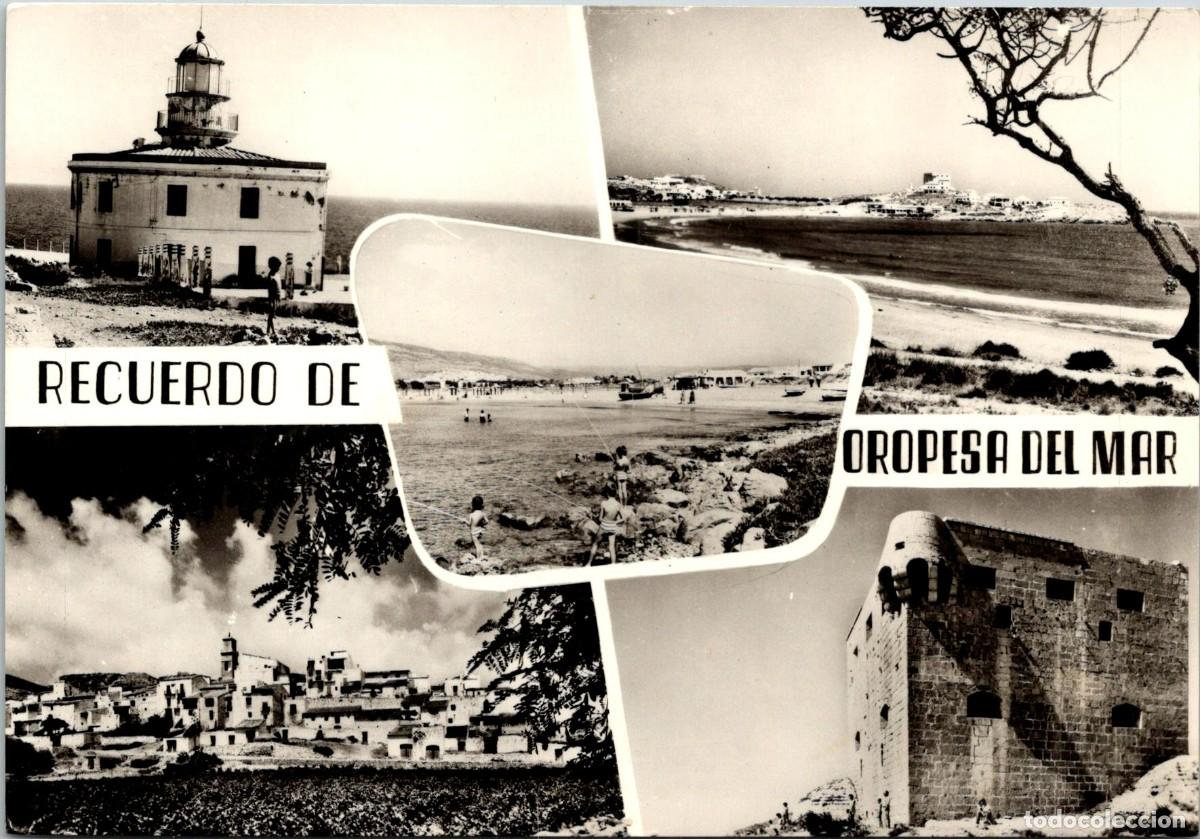 Postales: Recuerdo de Oropesa del Mar - Faro - Vistas parciales - Torre del Rey -Comas Aldea n&ordm; 10 - 149x103mm