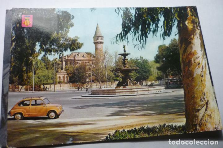 Postales: postal valencia.-palacio ripalda circulada coche seat cm