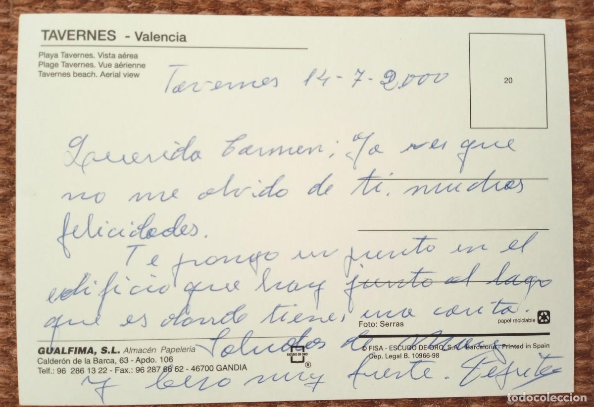 Postales: TAVERNES - VALENCIA - Foto 2