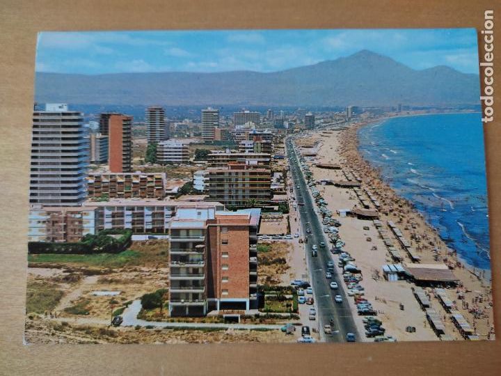 Postkarten: SAN JUAN ALICANTE PLAYA ANIMADA ED GARRABELLA A&Ntilde;OS 70 ESCRITA N&ordm; 9
