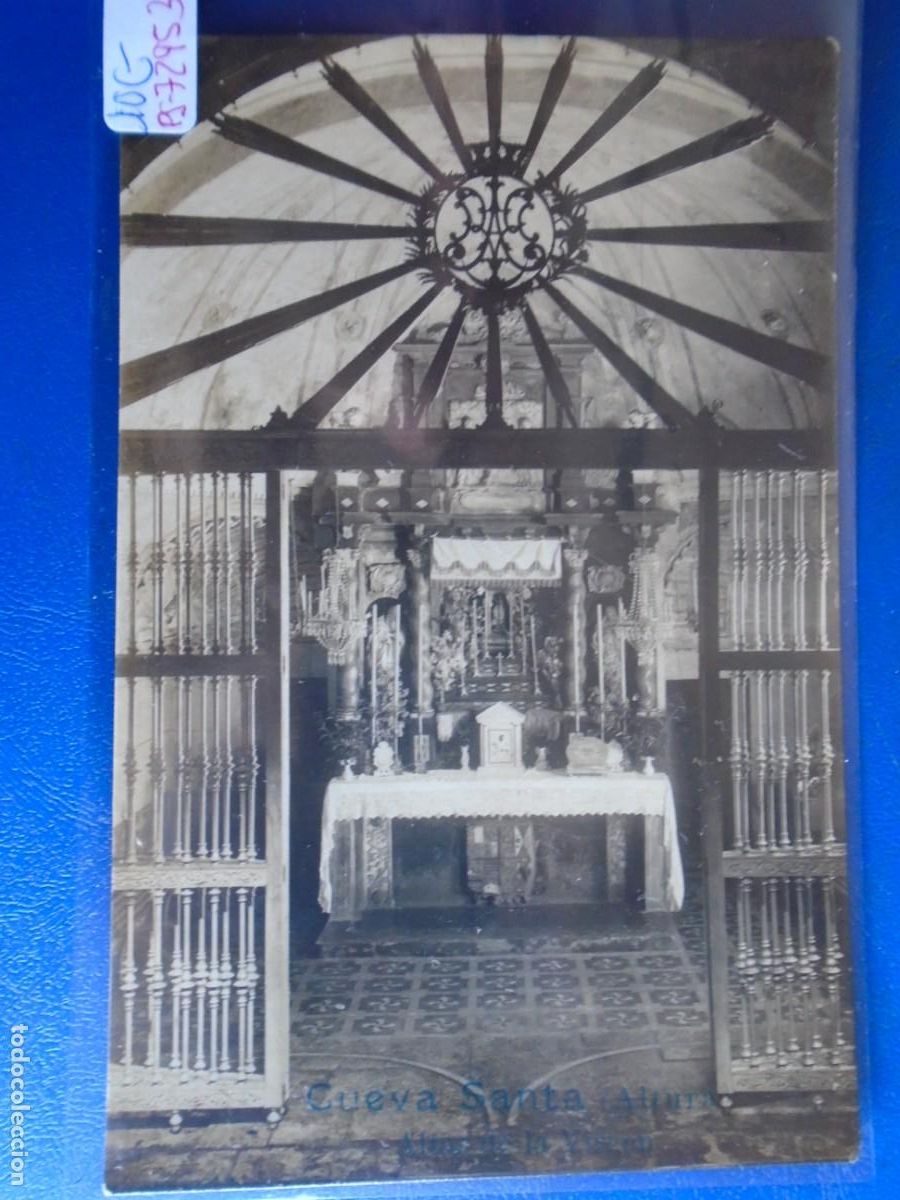 Cartoline: (PS-72953)POSTAL FOTOGRAFICA DE ALTURA(CASTELLON)-CUEVA SANTA.ALTAR DE LA VIRGEN