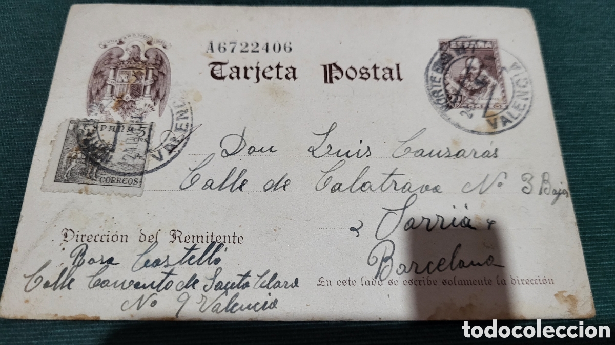 Postkarten: Tarjeta Postal usada