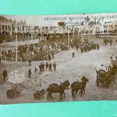 Postales: VALENCIA, EXPOSICION REGIONAL VALENCIANA AÑO 1909 - POSTAL FOTOGRAFICA, BATALLA DE FLORES