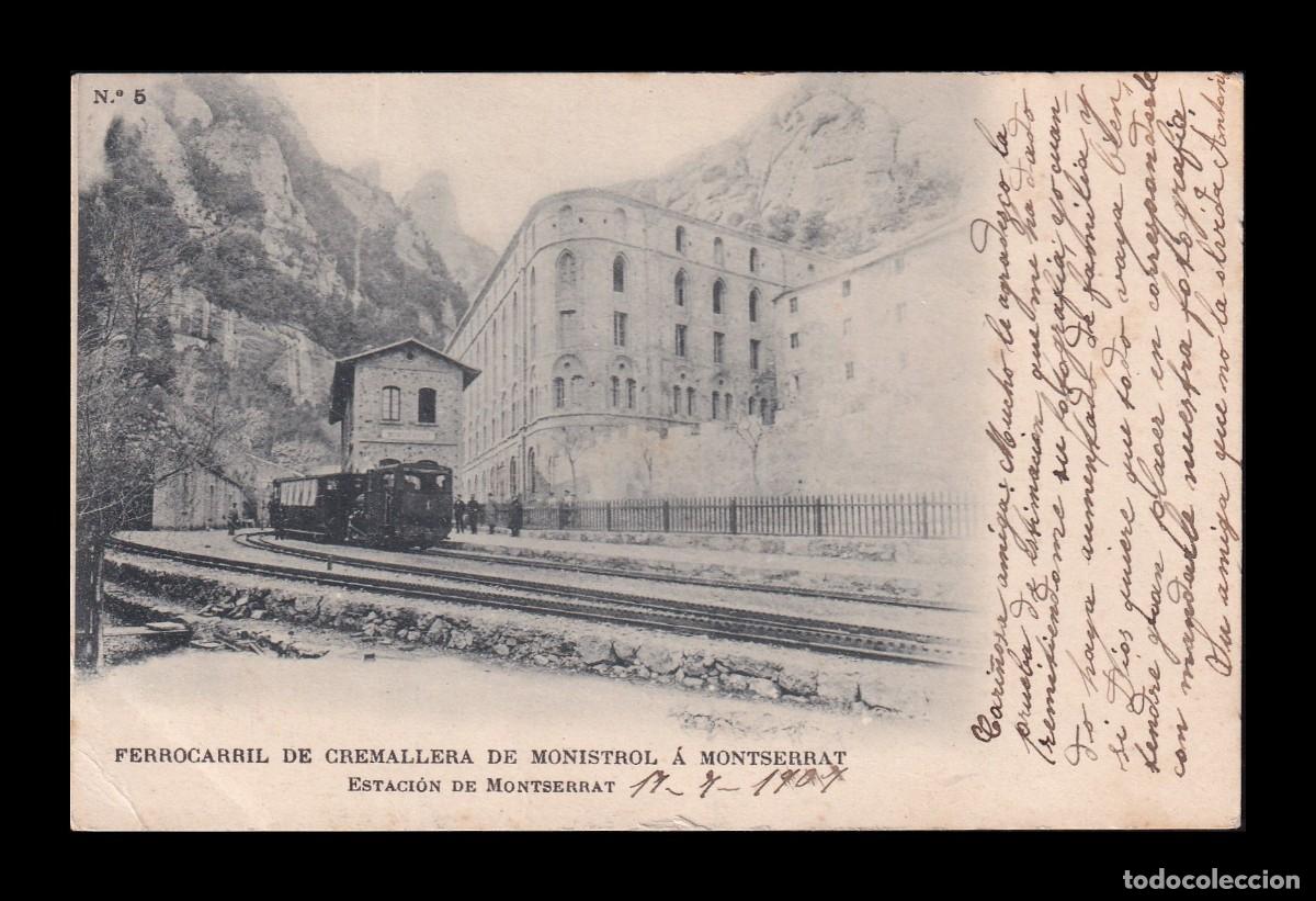 Postais: Antigua Postal Montserrat Ferrocarril de Cremallera de Monistrol a Monserrat