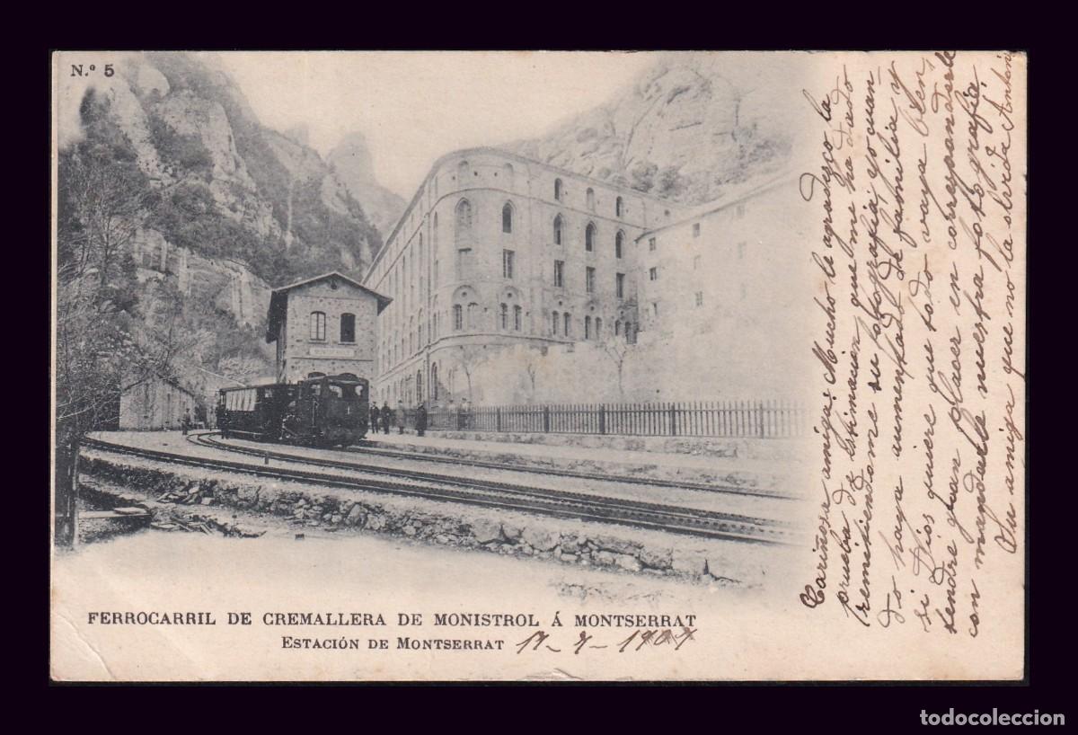Postais: Antigua Postal Montserrat Ferrocarril de Cremallera de Monistrol a Monserrat