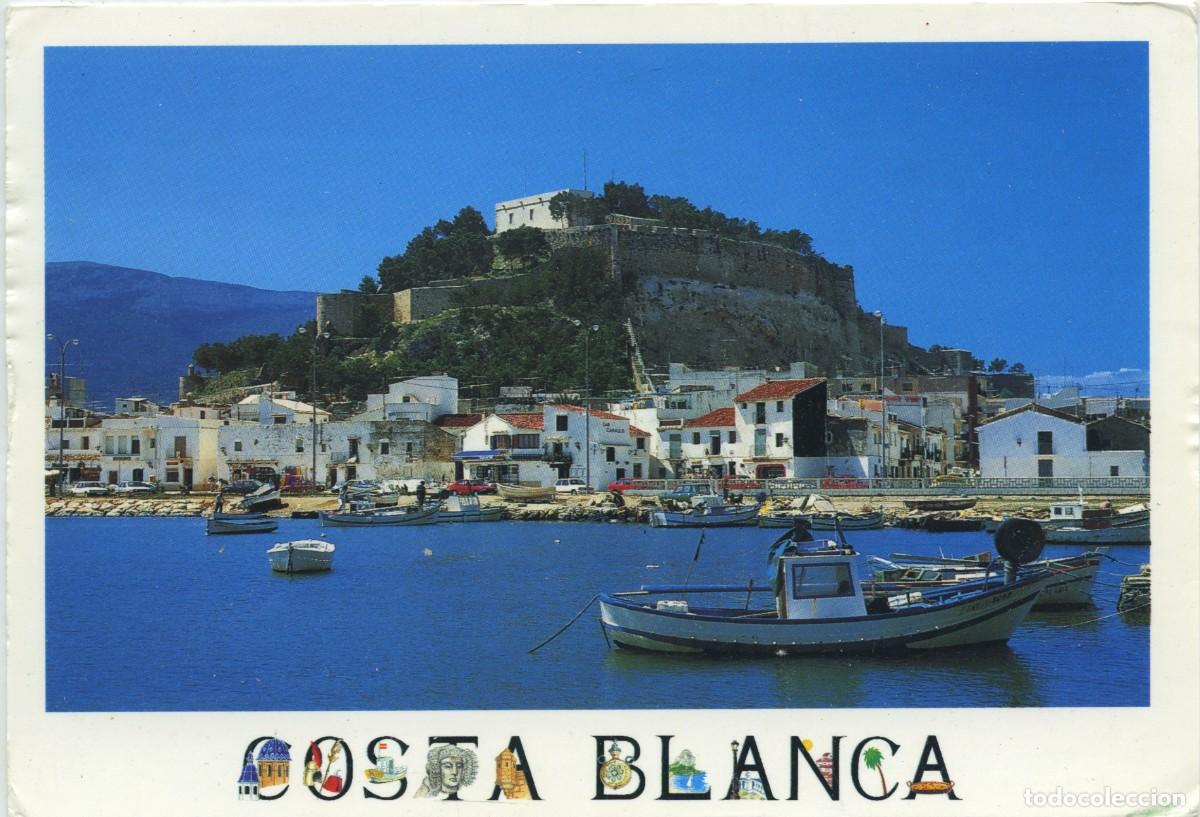 Postcards: N&ordm; AM-565-DENIA. Alicante. Castillo. Costa Blanca. Circulada en 1995. EDICIONES A.M.