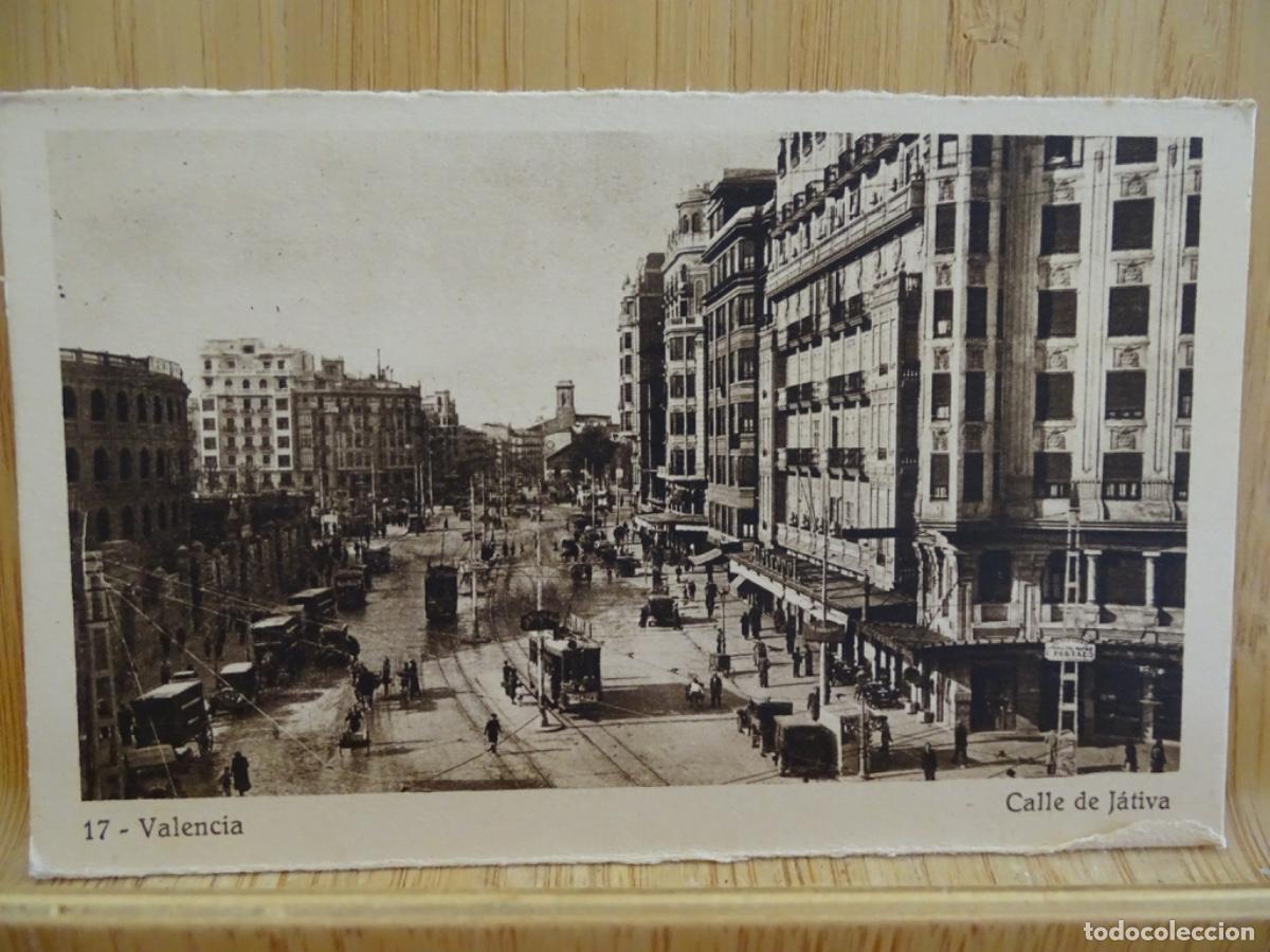 Postais: VALENCIA 17. CALLE JATIVA. J. DURA.