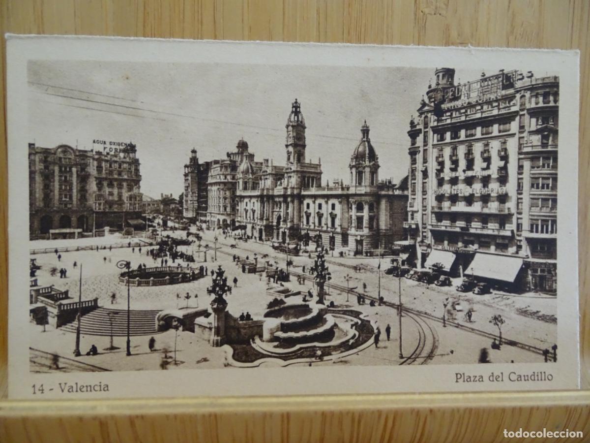 Postais: VALENCIA 14. PLAZA DEL CAUDILLO. J. DURA.