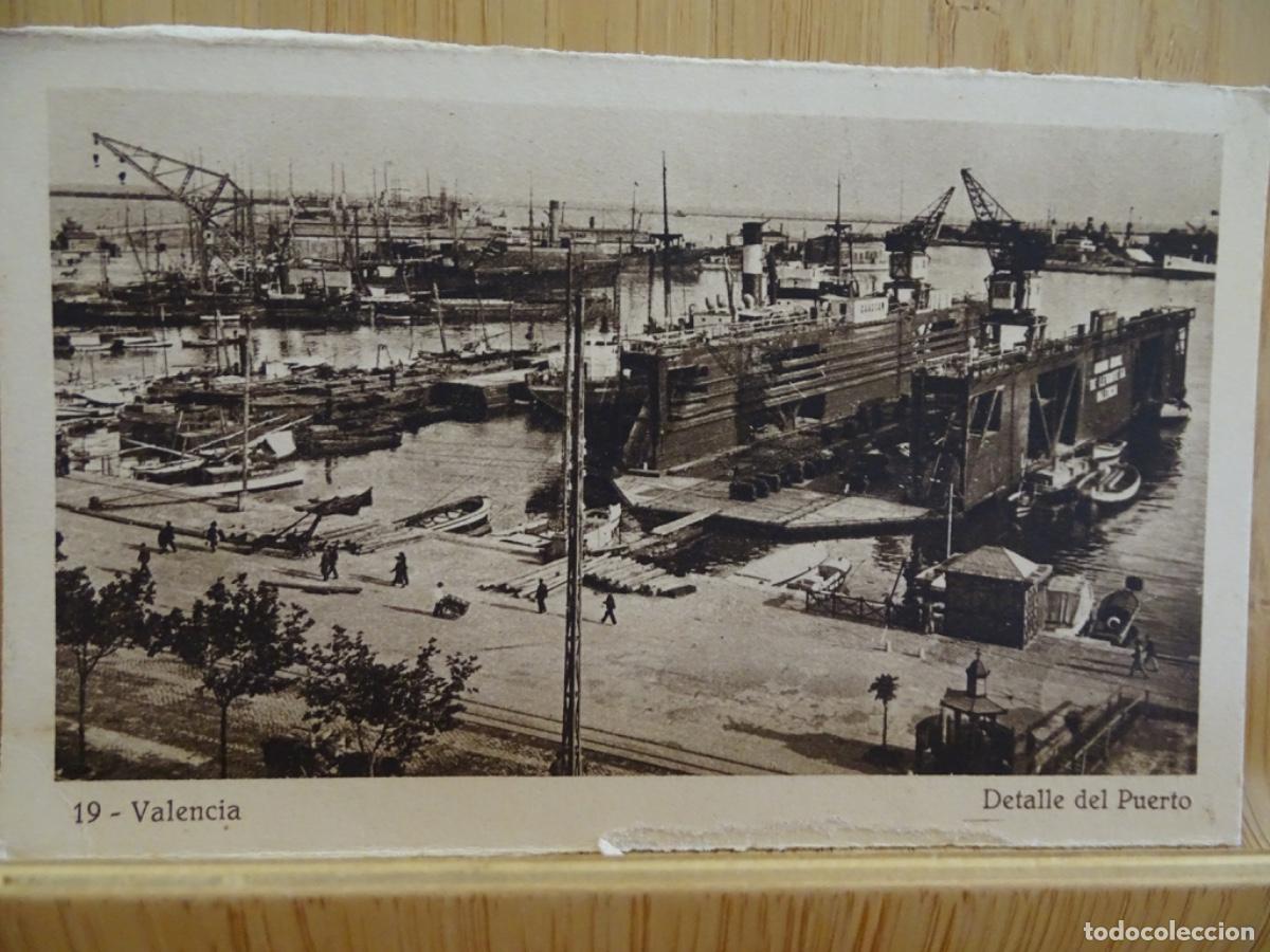 Postais: VALENCIA 19. DETALLE DEL PUERTO. J. DURA.