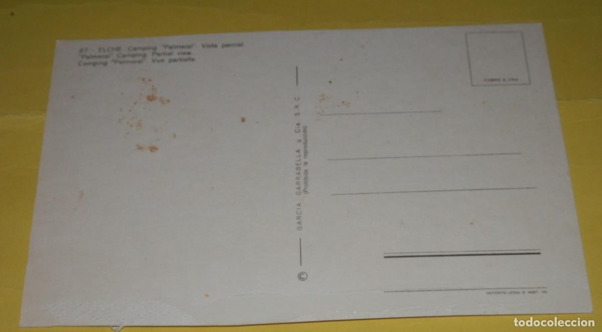 Postales: TARGETA POSTAL DE ELCHE - Foto 2