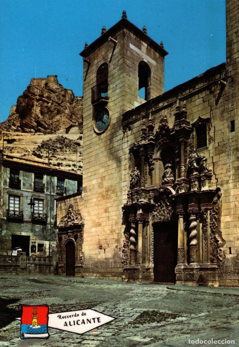 Postales: Alicante postal iglesia santa Mar&iacute;a sin circular