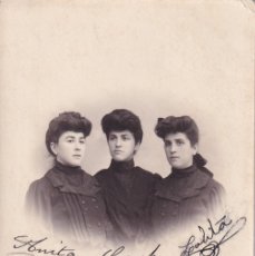 Postales: POSTAL FOTOGRÁFICA DARBLADE FOTÓGRAFO TORREVIEJA. GRUPO DE MUJERES 1905. ESCRITA A ORIHUELA