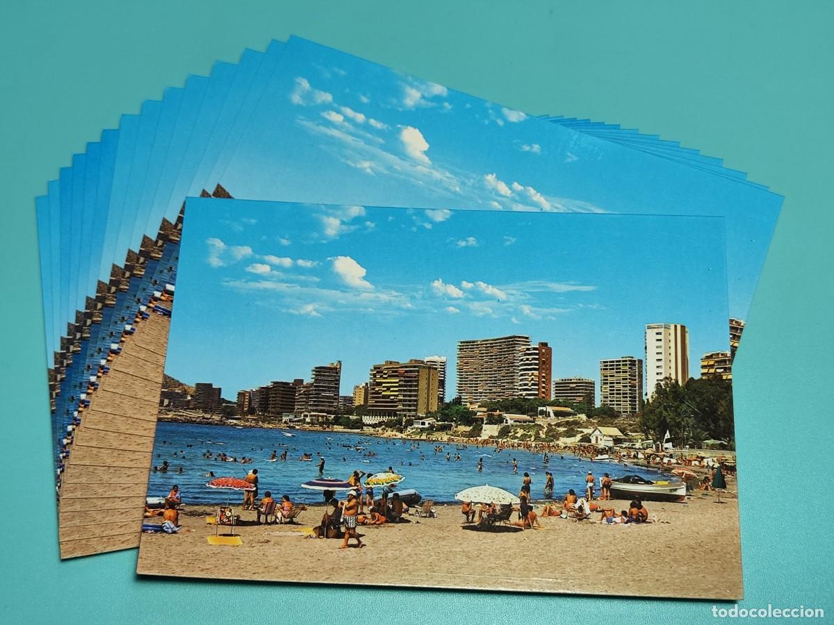 Postales: Lote 15 postales. ALICANTE.-N⁰ 287 Playa de la Albufereta. Sin circular, antigua, Ed. ARRIBAS