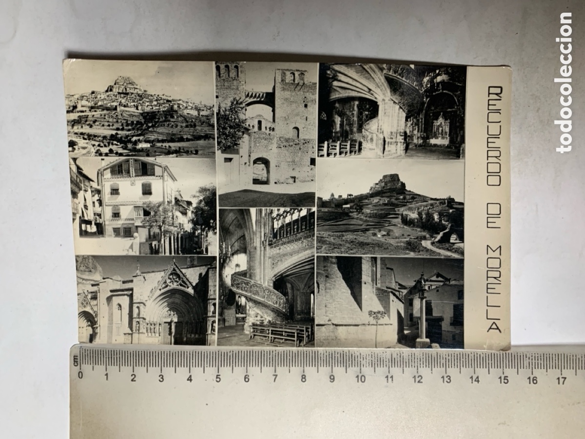 Postkarten: POSTAL. RECUERDO DE MORELLA. CASTELL&Oacute;N. ASPECTOS VARIOS. COMERCIAL PRAT. FECHADA, 27 FEBRERO 1959.