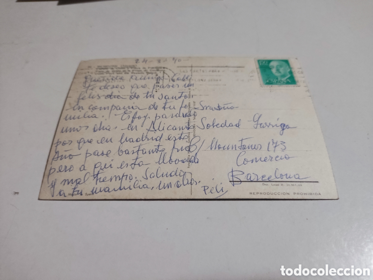 Postales: Postal Benidorm playa - Foto 2