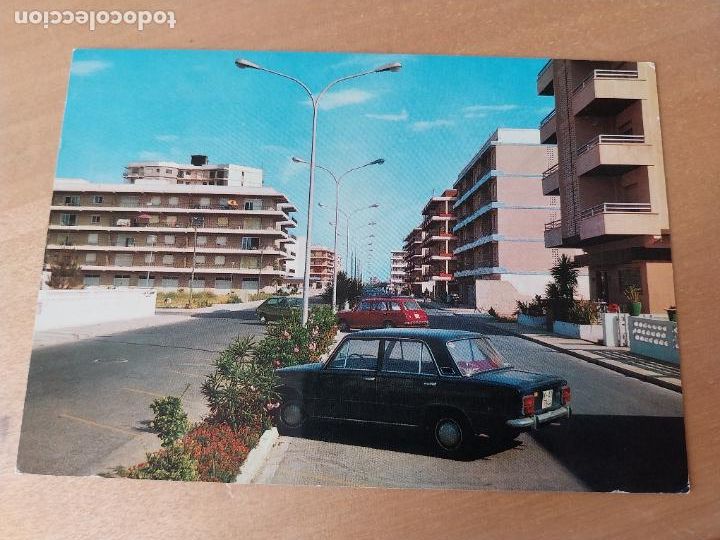 Postales: DAIMUZ AVENIDA PLAYA ED GARRABELLA 1 SC COCHES CLASICOS SEAT