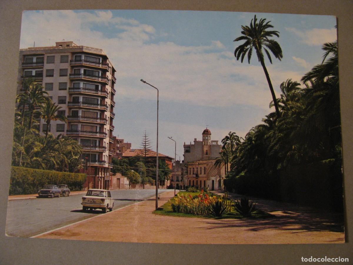 Cartoline: POSTAL DE ELCHE. PASEO DE LA ESTACION. GARCIA GARRABELLA. ESCRITA 1964.