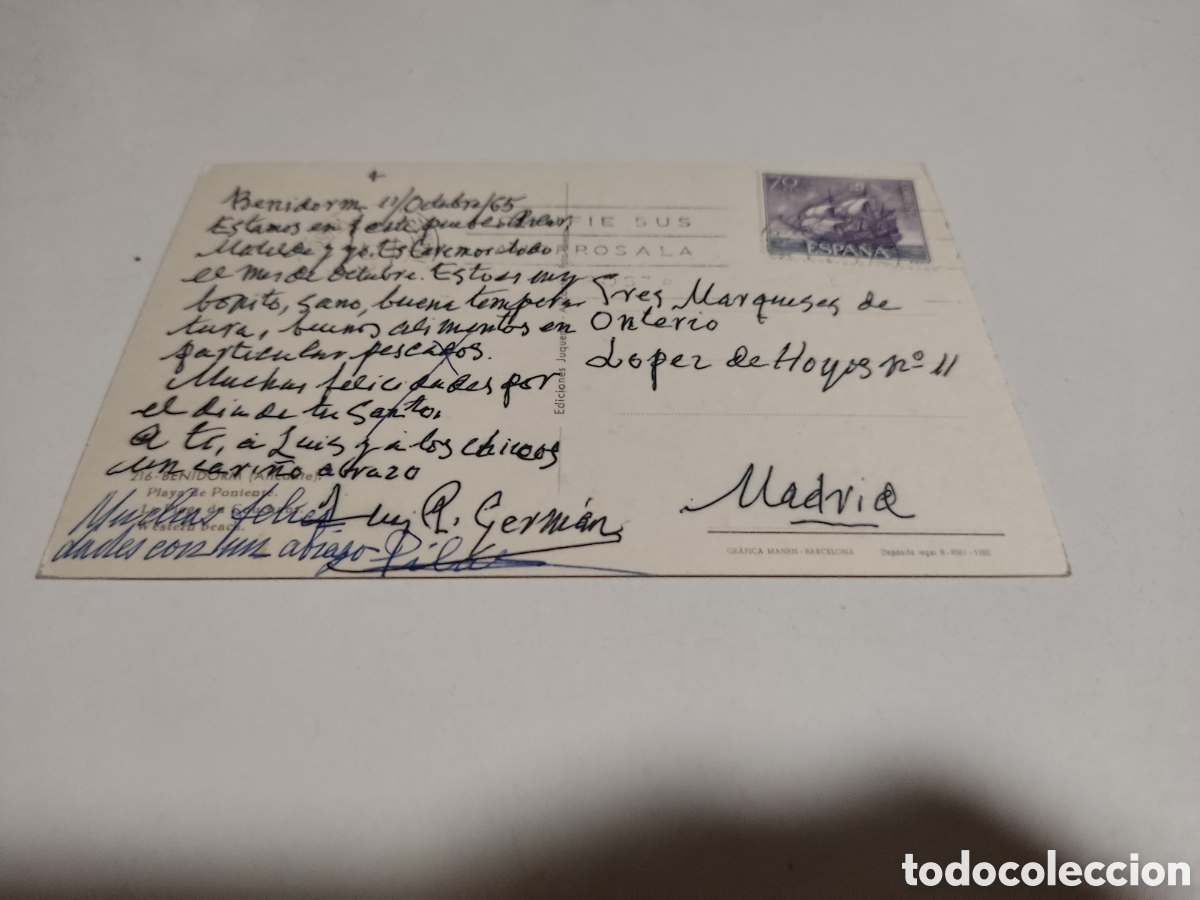 Postales: Postal Benidorm - Foto 2