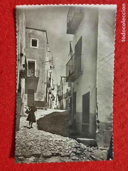 Postkarten: POSTAL ANTIGUA PE&Ntilde;ISCOLA CALLE DE DON JAIME SANZ CASTELLON ORIGINAL P1483