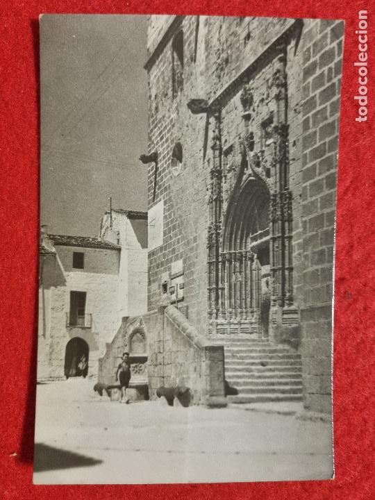 Postais: POSTAL ANTIGUA JAVEA FACHADA LATERAL DE LA IGLESIA ALICANTE FOTOGRAFICA ORIGINAL P1558
