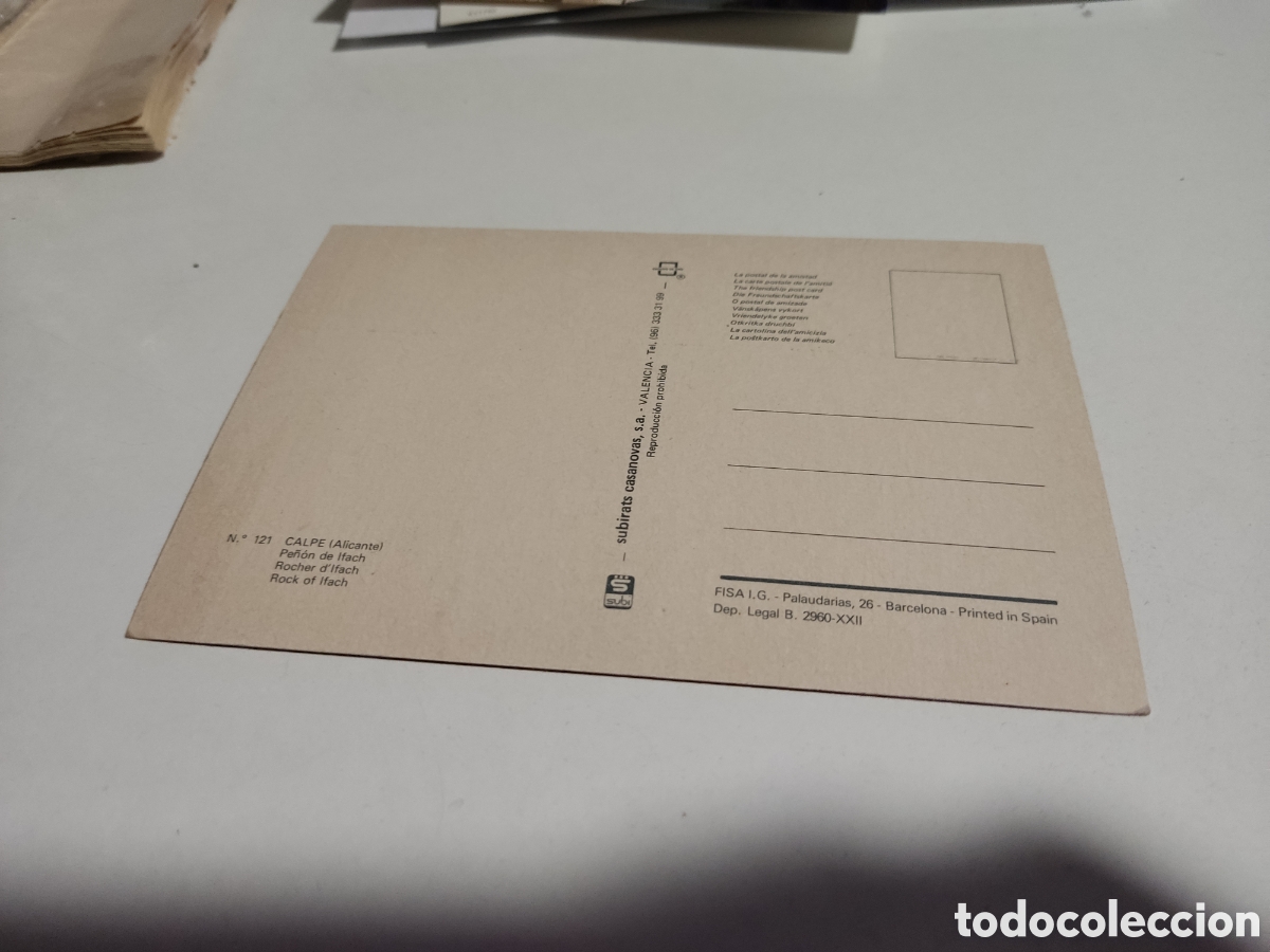 Postales: Postal Calpe - Foto 2