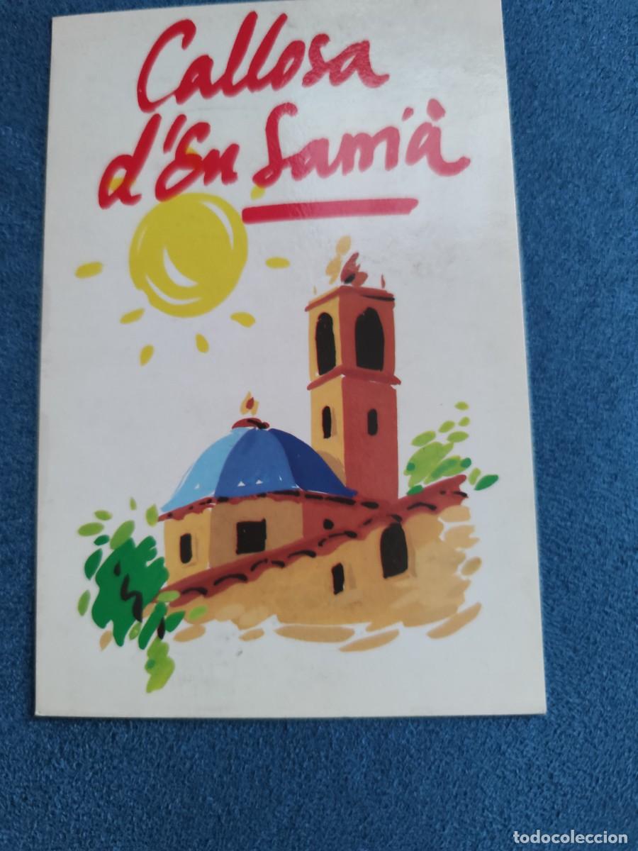 Postais: Postal de Turismo Callosa d&acute;en Sarria, editada por la Generalitat Valenciana. Nueva, sin circular.