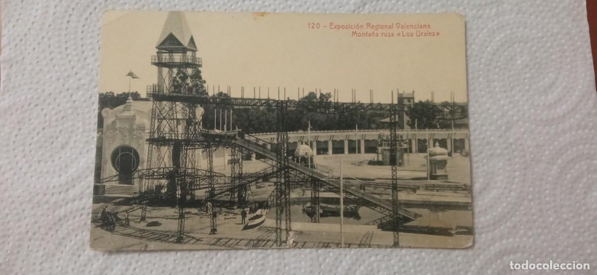 Postcards: POSTAL EXPOSICI&Oacute;N REGIONAL VALENCIANA MONTA&Ntilde;A RUSA LOS URALES VISTA LATERAL