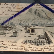 Postales: 1903 CIRCULADA SELLO ALFONSO XIII ALICANTE VISTA GENERAL Y PUERTO 497 BAZAR LÓPEZ - MH MADRID RA013