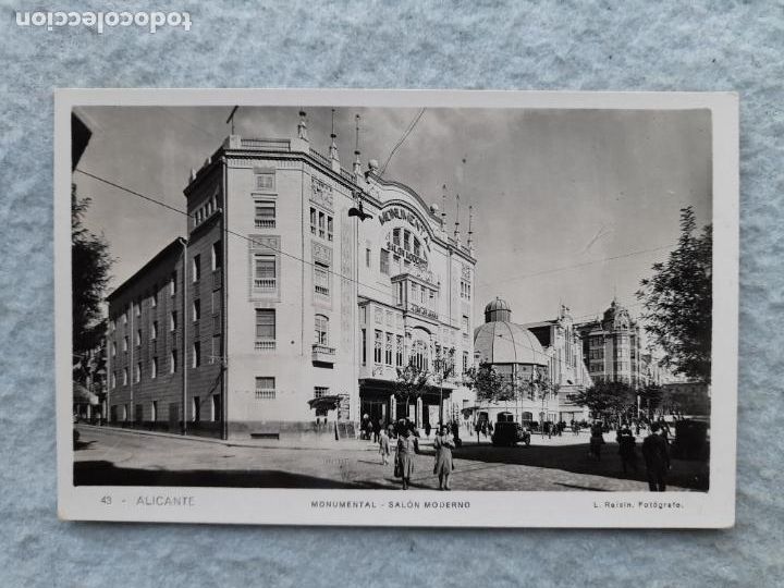 Postcards: Alicante. Monumental - Sal&oacute;n Moderno.