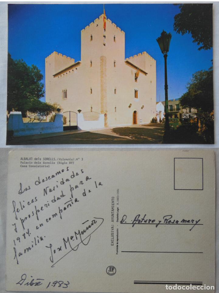 Postales: ALBALAT DELS DORELLS. Palacio dels Sorells (aiglo XV) Casa Consistorial. 1981