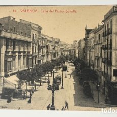 Postales: POSTAL: VALENCIA - CALLE DEL PINTOR SOROLLA - 14 - FOTOTIPIA THOMAS - SIN CIRCULAR
