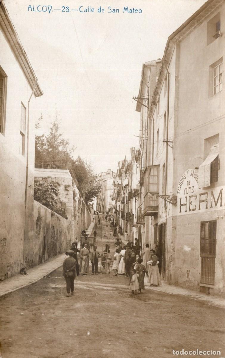 Postais: ALCOY. 28 CALLE DE SAN MATEO